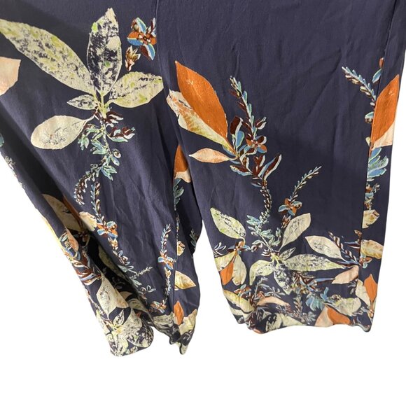 Free People Island Time‎ Floral One Shoulder Cropped Wide Leg Jumpsuit XS - Picture 5 of 12